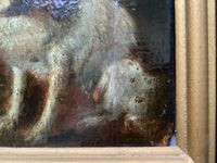 Circle of Alexandre Francois Desportes (1661-1743), Portrait of Two King Charles Spaniels, Oil on Panel, 17th Century, Framed