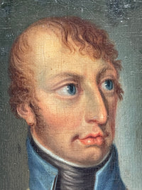 Portrait of a Habsburg Officer in Austrian Military Dress, Early 19th Century Oil on Canvas, Framed