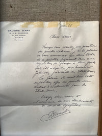 The letter in full, on the headed paper of a gallery in Amiens and dated June 1966