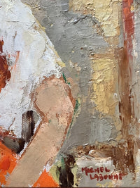 The painter's signature in the lower right corner, Michel Labonne in two lines