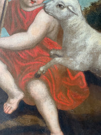 Macro of the red drapery, the folds drawn in vermilion strokes over a brown-red ground rather than modelled