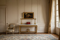 Two tigers in a landscape displayed in a French salon